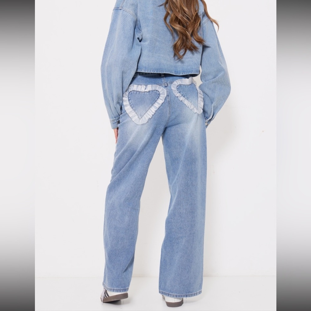 Blue Wide Leg Jean